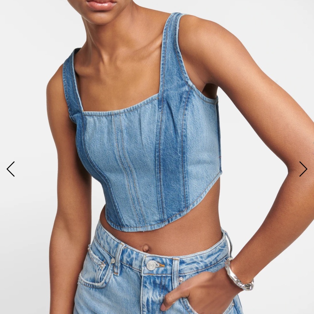 FRAME denim corset top size small great condition - Picture 2 of 7